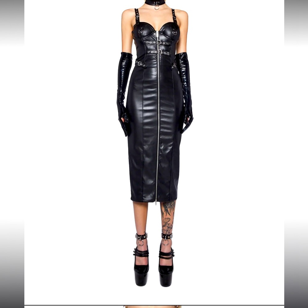 Dolls Kill House of Widow Temple of Tease maxi dress